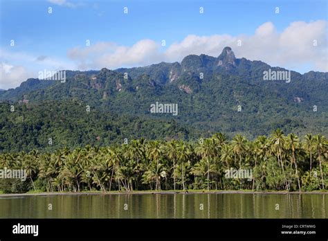 Coastline On The Island Of Bougainville Near The City Of Arawa Papua