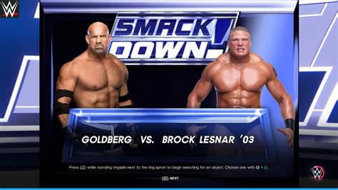 Smackdown Here Comes The Pain Remastered Wwe K Goldberg Vs Brock