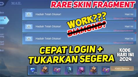 Buruan Redeem Kode Redeem Ml Terbaru Hari Ini April Update