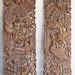 Handmade Carved Teak Door Extra Headboard Large Wood Wall Art Etsy