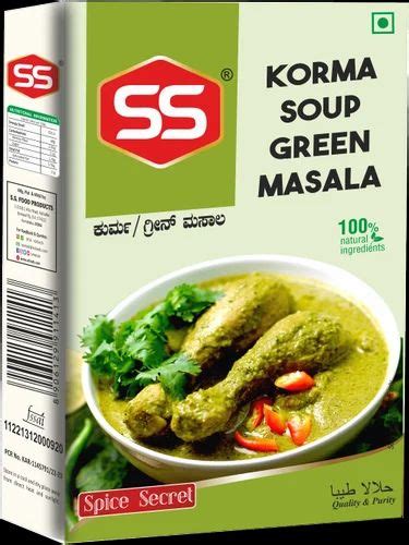 Ss Korma Gravy Masala Packaging Size G Packaging Type Pouch At