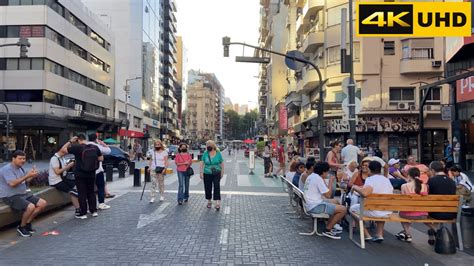 Avenida Corrientes Buenos Aires Argentina Afternoon Walk Tour K