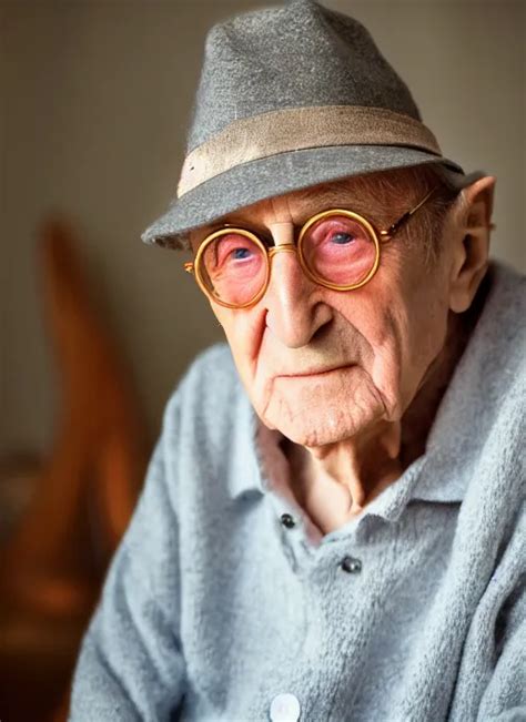 DSLR Photo Portrait Still Of 81 Year Old Age 81 John Stable Diffusion