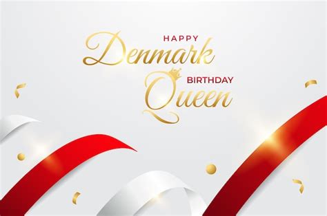 Premium Vector | Denmark Queen Birthday design illustration collection