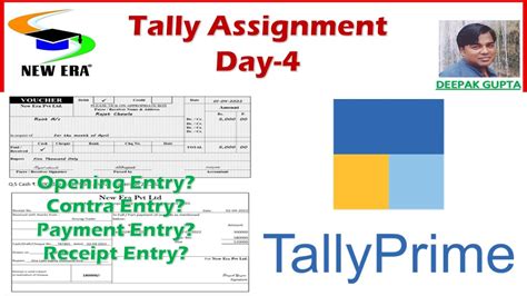 Tally Prime Assignment 4 By Deepak Gupta Youtube