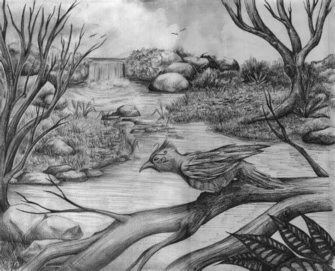 Pencil Shading Scenery : drawing