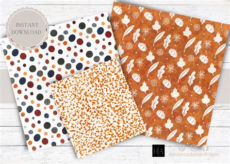 fall digital papers fall scrapbook paper fall backgrounds