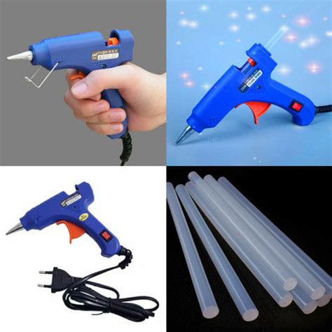 LEM TEMBAK 1 Set Sudah Termasuk Lilin Hot Melt Glue Gun 10 Pcs