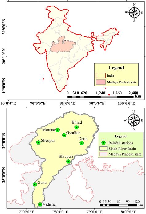 Location map of the Sindh river basin in India and position of rain... | Download Scientific Diagram