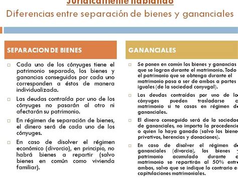 Comprende las diferencias clave entre separación de bienes y régimen