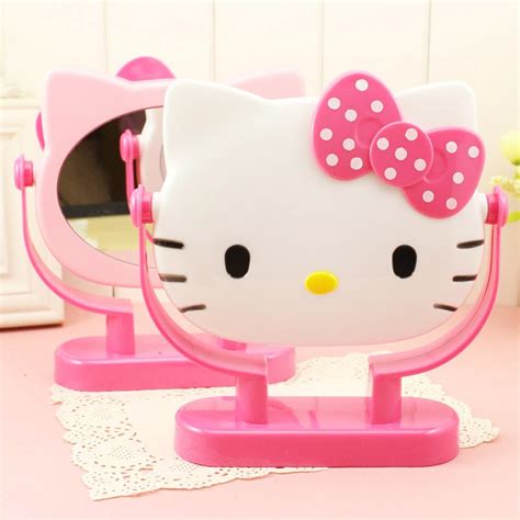 READYSTOCK Hello Kitty Makeup Mirror Kitty Folding Pink Kitty Cosmetic ...