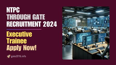 NTPC Through GATE 2024 Executive Trainee ET