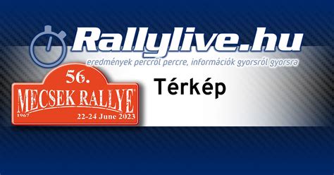 Rallylive hu 56 Mecsek Rallye ORB3 Térkép