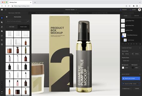 Free Online Spray Bottle Mockup Templates And Items Mockup Zone