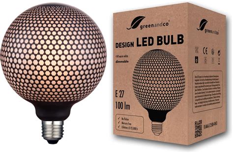 Sd Lux Vintage Led Gl Hbirne Xxl Globe W Lm W Ersatz E