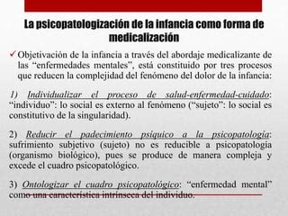 Medicalización patologización de la infancia PPT