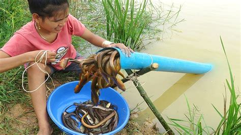 Believe This Fishing Unique Eels Trapping System Make From PVC New