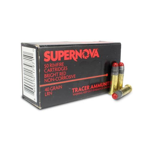 Supernova 22 Lr 40 Grain Red Tracer Ammunition Depot