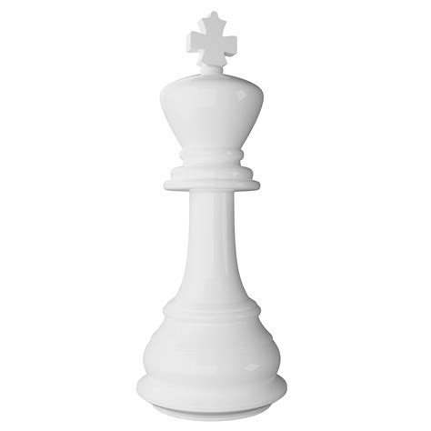 White King Chess Piece Clipart Flat Design Icon Isolated On Transparent