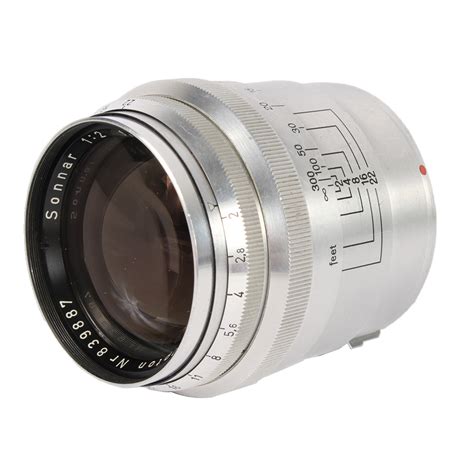 Zeiss Mm F Sonnar F Opton Lens For Contax Rangefinder Chrome