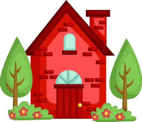 Brick house clip art Royalty Free Stock SVG Vector and Clip Art