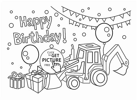 Happy Birthday Coloring Page For Dad Subeloa11