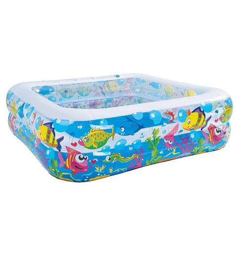 Piscina Gonflabila Patrata Pentru Copii Animal Print 145x145x45cm