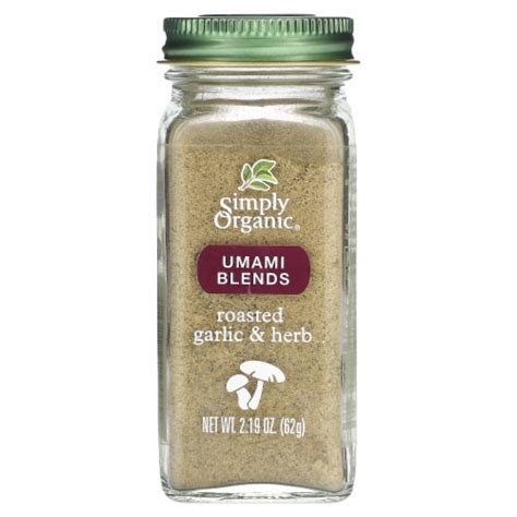 Simply Organic Umami Blends Roasted Garlic Herb Oz G