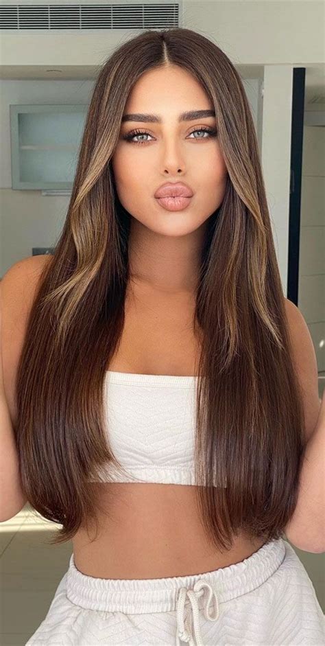 Trendy Brown Hair Colour Ideas For 2021 Subtle Blonde Face Framing Brown Hair Brown Hair