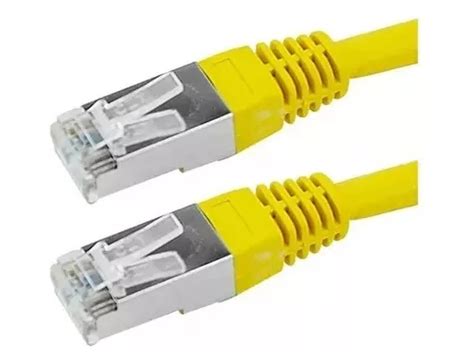 Cabo De Rede Blindado M Ethernet Rj Cat Amarelo Metros Mercadolivre