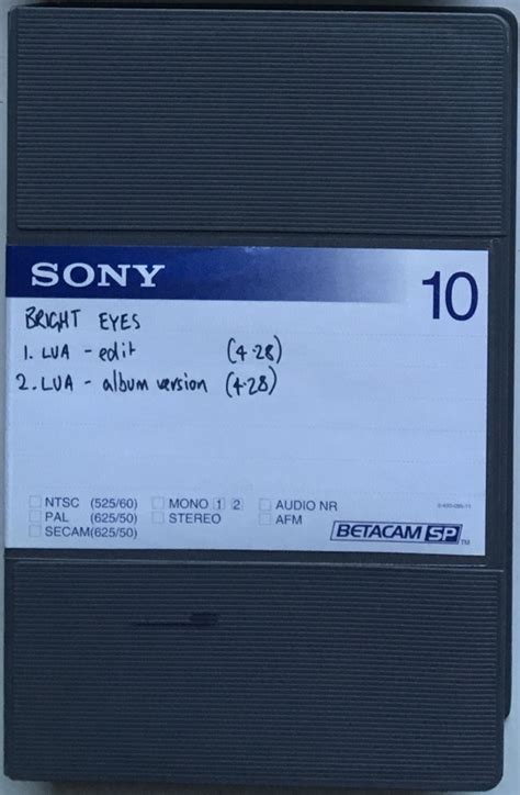 Bright Eyes – Lua (2004, Betacam SP) - Discogs