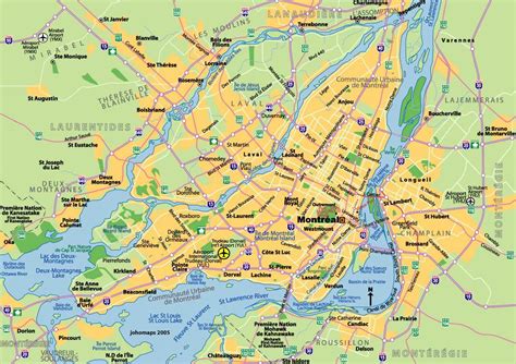 Montréal Carte Voyage Carte Plan