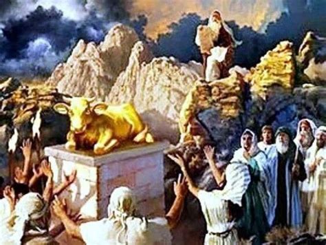 Pin By Teaching The Way On Moses Commandments Golden Calf