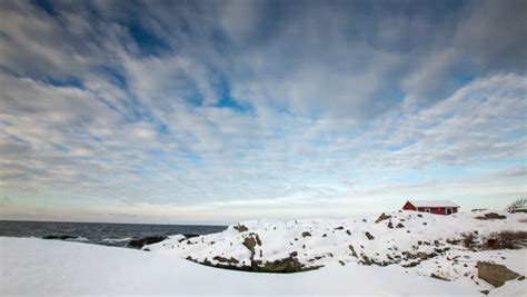 winter stockholm archipelago sweden red cottage Stock Footage Video (100% Royalty-free) 12868973 ...