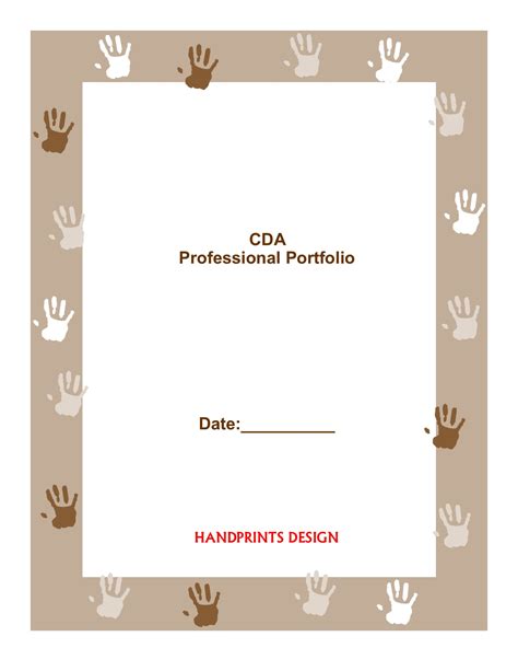 Free Printable Teacher Cda Portfolio Cover Template