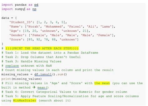 Solved Import Pandas As Pd Import Numpy As Np Data 1