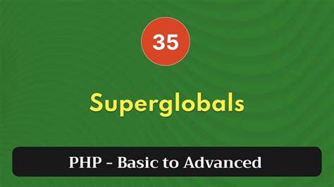 35 Superglobals PHP Tutorial Basic To Advanced PHP 8 2 YouTube