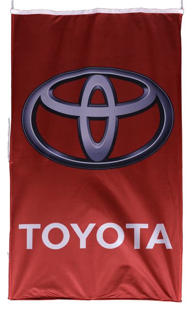 Toyota Vertical Red Flag Banner 5 X 3 Ft 150 X 90 Cm Flags Delivery