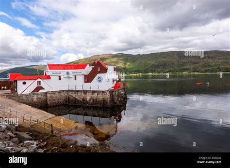 Crannog Seafood Restaurant In Loch Linnhe From Fort William Highland