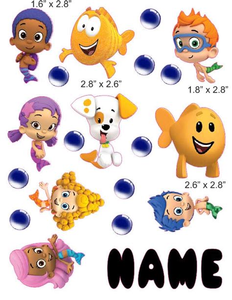 Bubble Guppies cranial band decals | Bling Your Band