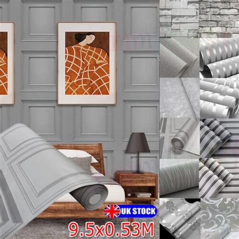 Oliana 3d Effect Wood Panel Grey Silver Wallpaper Feature Living Room