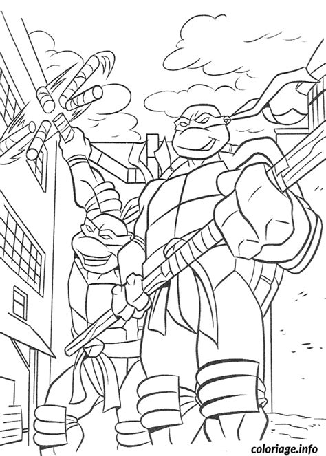 Coloriage Tortue Ninja Jecolorie