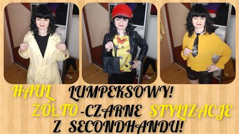 Haul Lumpeksowy To Czarne Stylizacje Z Secondhandu Try On