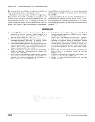 Transfusión sanguínea en la paciente embarazada PDF