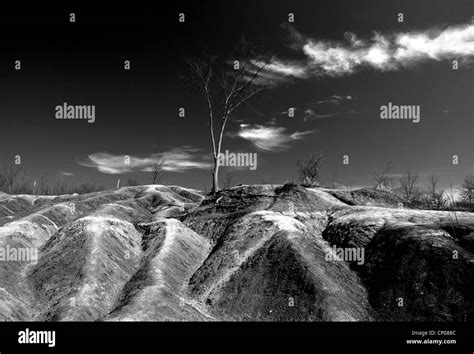 Badlands topography Black and White Stock Photos & Images - Alamy