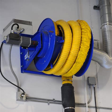 Retractable Exhaust Hose Reel | Doehrman, A Western Pump Company | Air Exhaust System