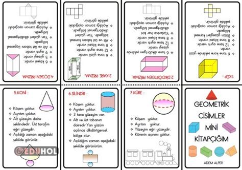 Geometrik Cisimler Kitap Eduhol Etkinlik Ndir Oyun Oyna