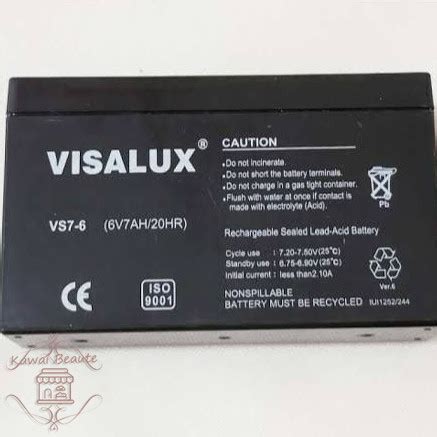 Jual BATTERY AKI KERING UPS VISALUX 6 Volt 7 AH 6V 7AH 6V7AH