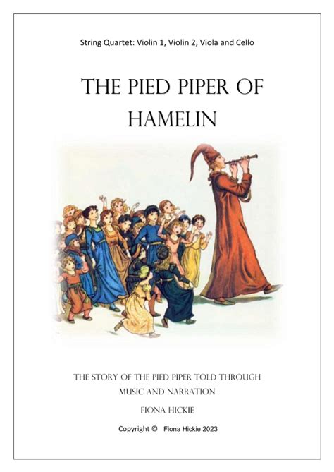 The Pied Piper Of Hamelin Arr Fiona Alice Hickie Sheet Music Fiona