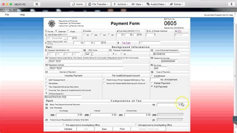 Bir 0605 Payment Form 2019 Youtube